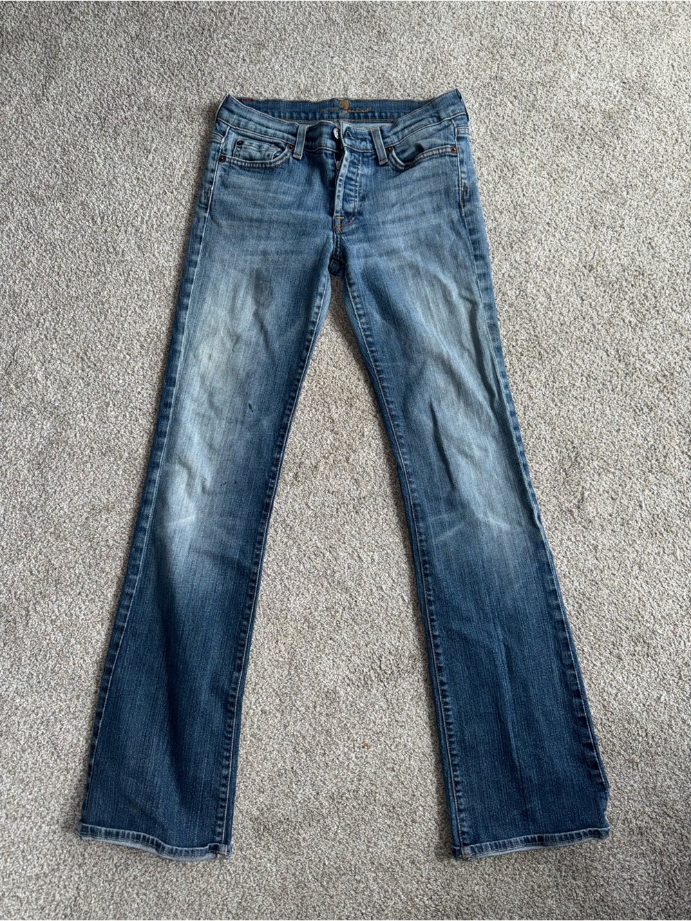 7 For All Mankind women’s mid-rise bootcut jeans, size 27, y2k